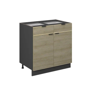 Køkkenskab Fame-Line Panel i eg 80 cm uden bordplade Vicco