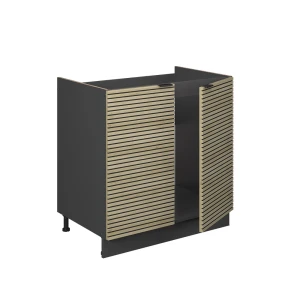 Spülenunterschrank Fame-Line Eiche Paneel 80 cm ohne Arbeitsplatte livinity®