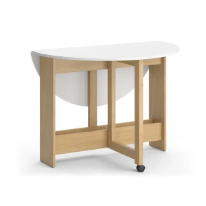 Spisebord Rondo Gold power eg/hvid 100 x 100 cm Fold-ud Vicco