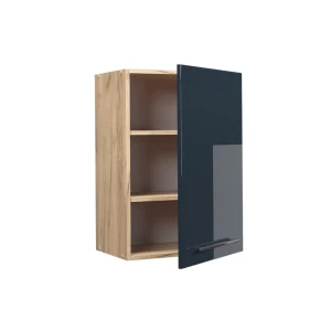 Hängeschrank Fame-Line Dunkelblau Hochglanz 50 cm livinity®