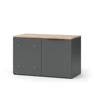 Skænk Wido Antracit 80 x 50 cm Hjørnekommode med dør Vicco