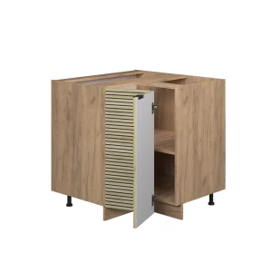 Eckunterschrank Fame-Line Eiche Paneel 80.5 cm ohne Arbeitsplatte livinity®