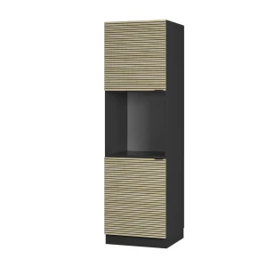 Komfurindbygningsskab Fame-Line Panel i eg 60 cm åben Vicco