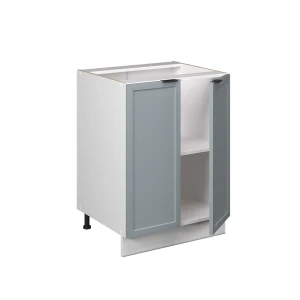 Küchenunterschrank Fame-Line Hellblau-grau 60 cm ohne Arbeitsplatte livinity®