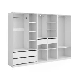 Garderobe Elmo Hvid 280 x 200 cm Sæt med 3 stk. Vicco