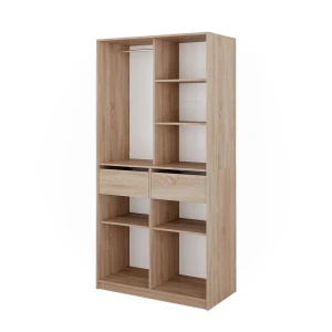 Garderobe Elmo Sonoma 100 x 200 cm med 2 skuffer Vicco
