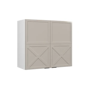 Køkkenskab med glas Fame-Line GråBeige 80 cm Vicco