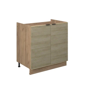 Vaskeskab Fame-Line Panel i eg 80 cm uden bordplade Vicco