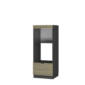 Mikrobølgeovnsskab Fame-Line Panel i eg 60 cm åben Vicco