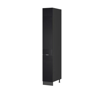 Apotekerskab Fame-Line Sort stribet 30 cm Vicco