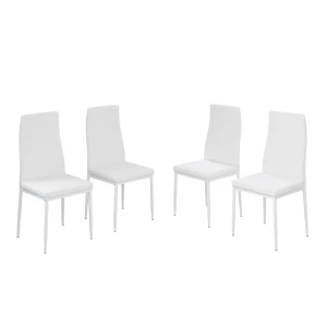 Spisestuestol Grand Hvid 42.5 x 48 cm Sæt med 4 stk. Vicco