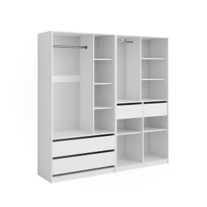 Garderobe Elmo Hvid 200 x 200 cm Sæt med 2 stk. Vicco