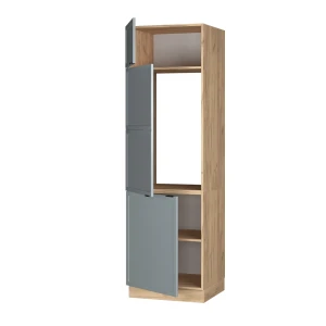 Kühlumbauschrank Fame-Line Hellblau-grau 60 cm livinity®