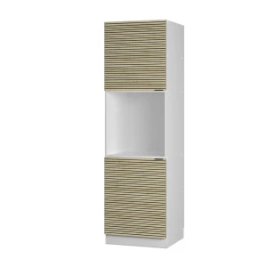 Komfurindbygningsskab Fame-Line Panel i eg 60 cm med åben hylde Vicco