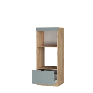 Mikrowellenschrank Fame-Line Hellblau-grau 60 cm offen livinity®
