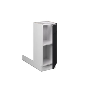 Regalinselunterschrank Fame-Line Schwarz gestreift 30 cm ohne Arbeitsplatte livinity®