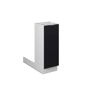 Køkkenø Fame-Line Sort stribet 30 cm uden bordplade Vicco