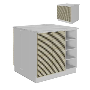 Køkkenø Fame-Line Panel i eg 90 cm uden bordplade Vicco