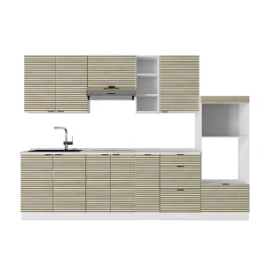 Keittokomero Fame-Line Tammipaneeli/valkoinen 280 cm , AP Marble Vicco