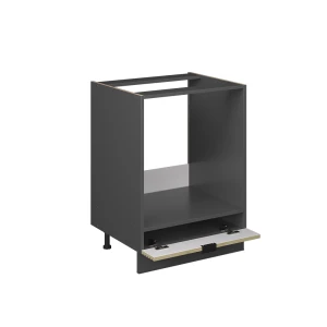 Herdumbauschrank Fame-Line Eiche Paneel 60 cm ohne Arbeitsplatte livinity®