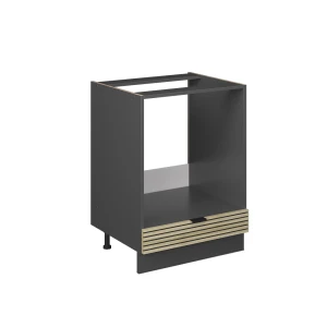 Komfurindbygningsskab Fame-Line Panel i eg 60 cm uden bordplade Vicco