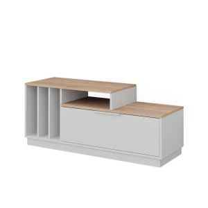 Lowboard Betti Hvid/Sonoma 120 x 49.9 cm med 1 dør Vicco