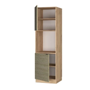 Herdumbauschrank Fame-Line Eiche Paneel 60 cm offen livinity®