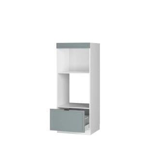 Mikrowellenschrank Fame-Line Hellblau-grau 60 cm offen livinity®