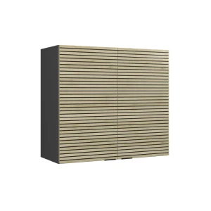 Køkkenskab med glas Fame-Line Panel i eg 80 cm Vicco