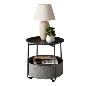 Table basse Liva Noir 47x50cm Vicco