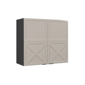 Køkkenskab med glas Fame-Line GråBeige 80 cm Vicco