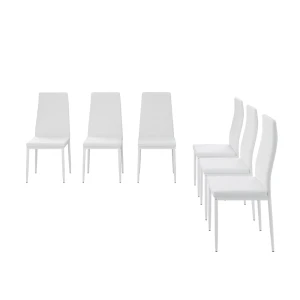 Spisestuestol Grand Hvid 42.5 x 48 cm Sæt med 6 stk. Vicco