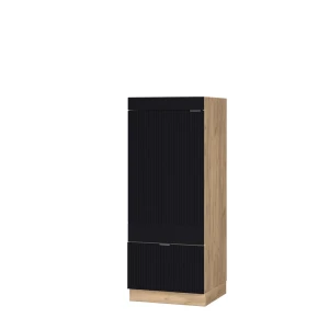 Mikroaaltouunikaappi Fame-Line Musta raidallinen 60 cm Vicco