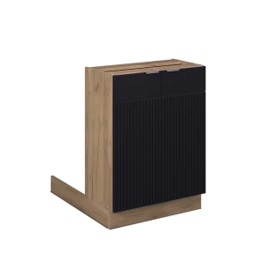Køkkenø Fame-Line Sort stribet 60 cm uden bordplade Vicco