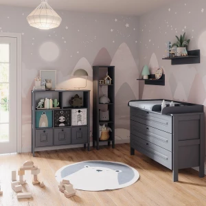 Kinderregal Ajaton Grau 103.6 x 113.4 cm livinity®