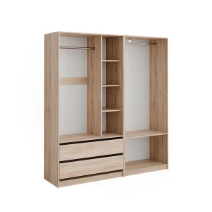 Vaatekaappi Elmo Sonoma 180x200 cm Setti 2 Vicco