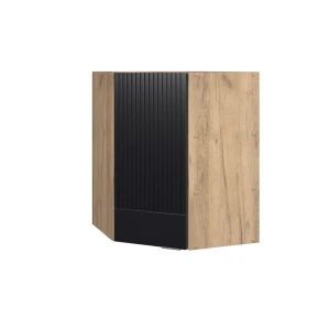 Hjørnehængeskab Fame-Line Sort stribet 57 cm Vicco