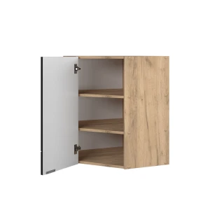 Eckhängeschrank Fame-Line Schwarz gestreift 57 cm livinity®