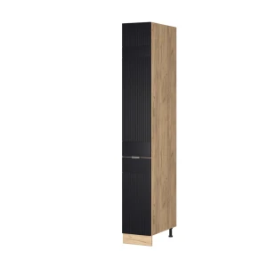 Apotekerskab Fame-Line Sort stribet 30 cm Vicco