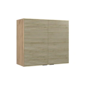 Køkkenskab med glas Fame-Line Panel i eg 80 cm Vicco