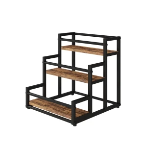 Køkkenreol Fyrk Rustikt egetræ 33 x 34 cm med 3 åbne rum Vicco