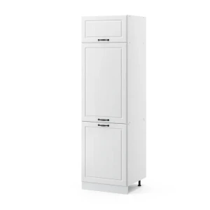 Køleskabsindbygningsskab R-Line Hvid landhus 60 cm Vicco