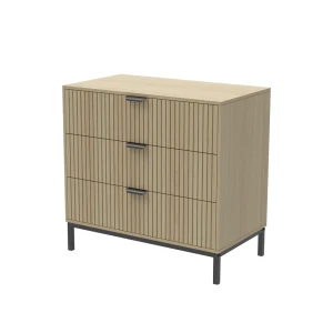 Kommode Lennox Eg 72 x 69 cm med 3 skuffer Vicco