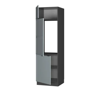 Kühlumbauschrank Fame-Line Hellblau-grau 60 cm livinity®