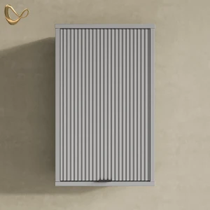 Badezimmer ATERNO Grau 40 x 65 cm mit 2 Regalböden livinity®