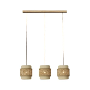 3er Pendelleuchte Morten Creme 70 x 120 cm Vicco