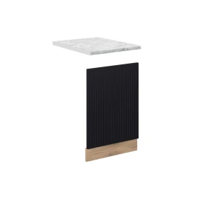 Frontplade Fame-Line Sort stribet 45 cm , BP Marmor Vicco