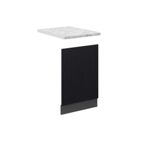 Frontplade Fame-Line Sort stribet 45 cm , BP Marmor Vicco