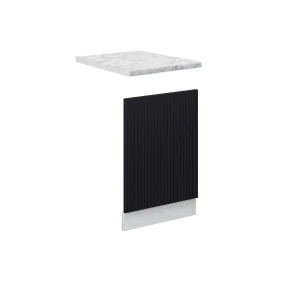 Frontplade Fame-Line Sort stribet 45 cm , BP Marmor Vicco