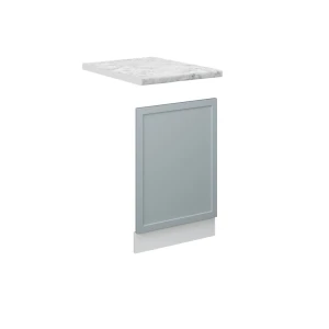 Façade Fame-Line Bleu clair-gris 45cm , PT Marbre Vicco